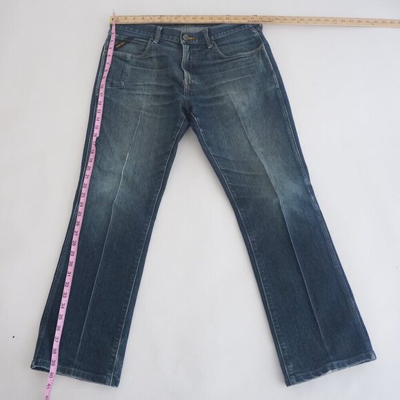 Ariat Rebar M5 Straight Leg Dark Wash Cowboy Western Denim Blue Jeans 35X32 - Picture 3 of 12